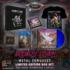 HEAVY LOAD - Metal Conquest (Ltd 200 / Hand-Numbered Box Incl. 180gr Blue Vinyl w/Bonus CD, Digipak CD, T-shirt, Patch, Book) LP/CD BOX SET