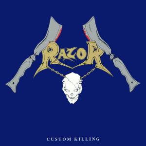 RAZOR - Custom Killing (First Edition, Original Shrink Wrap) LP