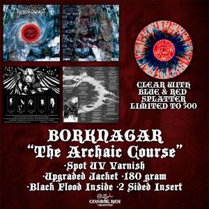 BORKNAGAR - The Archaic Course (Ltd 500  Clear With Blue & Red Splatter) LP