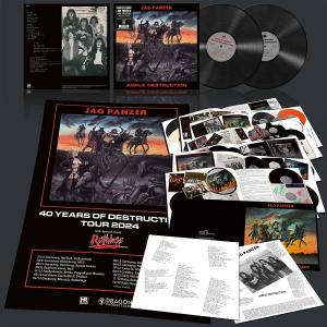 JAG PANZER - Ample destruction - 40th Anniversary (Ltd 300 / original + remix version, Incl. A1 Tour Poster & Bonus Track) 2LP