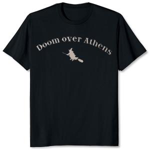 DOOM OVER ATHENS - Savvato 11-12-2010 (Light Grey Logo) T-SHIRT