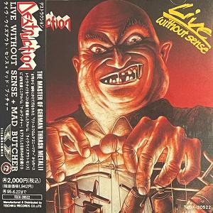 DESTRUCTION - Live - Without Sense/Mad Butcher (Japan Edition Incl. OBI, TECX-20522) CD