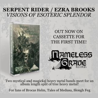 EZRA BROOKS / SERPENT RIDER - Visions Of Esoteric Splendor (Ltd) CASSETTE TAPE