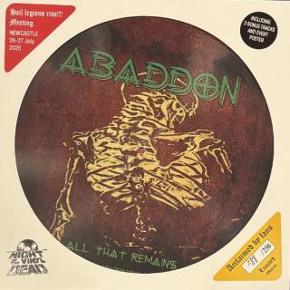 ABADDON - All That Remains (Ltd 250 / Hand-Numbered, Incl. 3 Bonus Tracks, Poster, Picture Disc) LP