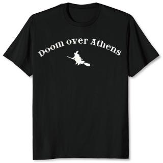 DOOM OVER ATHENS - Savvato 11-12-2010 (White Logo) T-SHIRT