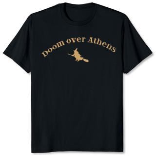 DOOM OVER ATHENS - Savvato 11-12-2010 (Light Brown Logo) T-SHIRT